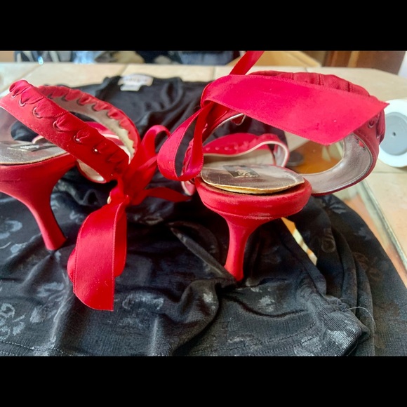 STYLE & CO. red ribbon 👠 heels - Picture 12 of 14